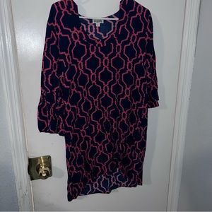 Escapada pink and navy dress.